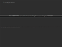 Tablet Screenshot of irantrips.com
